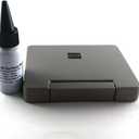 BCH All-Surface Stamp Ink Combo  Fast-Drying Black Ink & Refillable Pad for Glass, Metal, Vinyl, Plastic, Leather, Acrylic, Ceramics & More  Waterproof, Smudge-Free, Long-Lasting Impressions