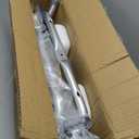 TooCust Extra Wide M-Shaped & Padded Armrests Shower Chair, 500lbs Capacity, Bariatric, Blue, Aluminum, Bath & Shower Safety Seating