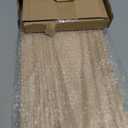 WOPITUES Wood Floating Shelves Set of 6, Shelves for Wall Decor, Farmhouse Shelf for Bedroom, Bathroom Storage Shelves, Book Shelves for Living Room - Rustic Brown (16.5 Inch)