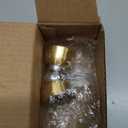 Sumnacon Magnetic Door Stoppers, 4 Pack Powerful Stainless Steel Doorstop Wall Mount Metal Door Holder to Keep Doors Open, Heavy Duty Modern Gold Door Stops for Home Office Bedroom Bathroom