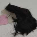 Black Bob Wigs for Women Short Straight Bob Without Bangs Middle Part Shoulder Length Heat Synthetic Wigs for Daily Party Cosplay Halloween Use(12 inches)