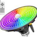 Smart Swimming Pool Light Bulb with Remote - RGBW LED for Inground & Above Ground Pools - 75W E26 Base, 12 Color Effects with Adjustable Speed/Brightness Control