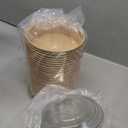 50 Pack 25 oz Kraft Paper Bowls with Lid, Paper Salad Bowls, Disposable Food Container, To Go Food Container for Party, Salad, Soup, Ice Cream