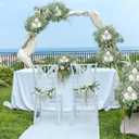 Palonu 200 Pcs 5 Kinds Mixed Artificial Eucalyptus Leaves Stems Bulk Babys Breath Eucalyptus Bundle Faux Plants Greenery for DIY Bouquets Floral Arrangement Wedding Engagement Party Decor