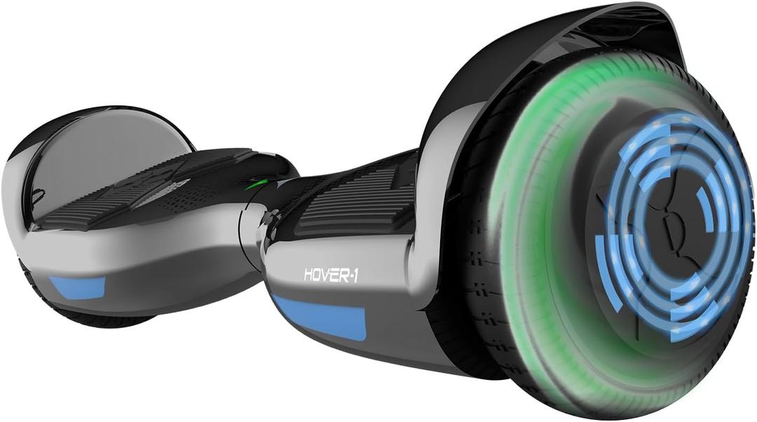 Hover-1 Helix Electric Self Balancing Scooter with 7MPH Top Speed, 4 Mile Range, Dual 200W Motors, 6HR Full-Charge, Built-In Bluetooth Speaker, 6.5” Wheels, Rider Modes: Beginner to Expert