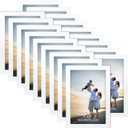Hoikwo 18 Packs 4x6 White Multi Picture Frames Set for Family Photos, Artwork, Light Weight Bulk 4 by 6 Frames Pack for Wall Hanging and Table, Stylish Picture Frames (4x6-18 pack)