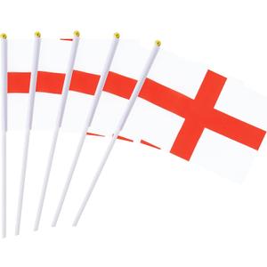 5 Pack England Mini HandHeld Stick Flag,Suitable For Various Holiday Parties,And National Flag Day.