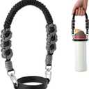 Water Bottle Handle Strap Compatible with Owala, Water Bottle Sling Carrier Holder with Strap for Owala Cup Accessories (Black)