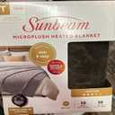 Sunbeam Royal Luxe Night Fog Heated Blanket 10-Heat Settings Auto Off Machine Washable Twin
