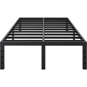 SHLAND Full Size Bed Frame, 18 Inch Heavy Duty Metal Platform Bed Frame, No Box Spring Needed, Mattress Foundation, Storage Space, No Noise, Easy Assembly
