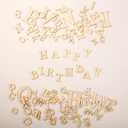 Blulu 260 Pcs 1 Inches and 2 Inches Wooden Alphabet Letters Bulk Unfinished Wood Alphabet Letters for Craft DIY Natural Blank ABCs Cutouts for Spelling Learning Painting Craft Project Home Wall Decor
