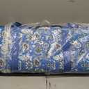 American Mahjong Set with Blue Carrying Bag, 166 White Tiles, 4 All-in-One Rack/Pushers, Mahjong Tiles Set (Ma Jong, Mah-Jongg, Majiang), 1.2" x 0.9" x 0.5"