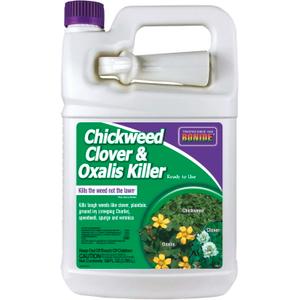 Bonide Chickweed, Clover & Oxalis Killer, 128 oz Ready-to-Use Spray, Controls Weeds & Roots without Harming Lawn