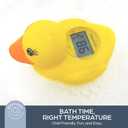 Dreambaby Duck Baby Bath Thermometer Instant Results, Digital Water & Room Temp Reader Fun Floating Toy for Newborns
