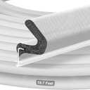 Kerf Weather Stripping for Doors,19.7 Feet Door Weather Stripping Door Seal Strip for Large Gap,Easy Cut to Size and Installation