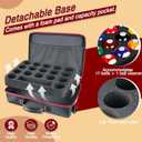 Pool Ball Case, Padded Billiard Carrying Bag with Handle and Shoulder Strap, Billiard Accessories Storage Bag for Pool Balls, Cues, Training Tools,Good for Clubs,Tournaments, Home Use