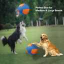 Herding Ball for Dogs, 18'' Durable Waterproof Jolly Ball for Dogs, Dog Training Toy for Medium & Large Breeds, Large Dog Toys for Collie, Australian Shepherd, and All Herding Breeds