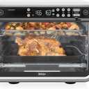 Ninja DT251 Foodi 10-in-1 Smart XL Air Fry Oven, Bake, Broil, Toast, Roast, Digital Toaster, Thermometer, True Surround Convection up to 450F, includes 6 trays & Recipe Guide, Silver, 10-in-1 With Thermometer