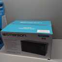 Emerson MW7302B Compact Countertop Microwave Oven with Touch Control, LED Display, 700W, 10 Power Levels, 6 Auto Menus, Glass Turntable and Child Safe Lock, 0.7 Cu., Ft. Black