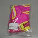 Girls Swimsuit Double Strap High Waist Sporty Bikini Swimsuits Swim Cover Up Skirt 3 Piece Set (9-10 Years, Pink)