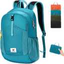 SKYSPER Small Hiking Backpack for Men Women 20L RFID Packable Daypack Ultralight Foldable Back Pack Lightweight Collapsible Travel Day Pack (Cyan)