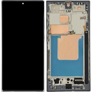 Only for US Version for Samsung Galaxy S24 Ultra 5G Screen Replacement with Frame for Samsung S24 Ultra S928u S928w S928a LCD Display digitizer Touch Screen Assembly 6.8" Titanium Black