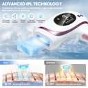 Laser Hair Removal for Women & Men, IPL Hair Removal Device, 3-in-1 Multi-function Skincare, Sapphire Ice Cooling Contact, 9 Strengths, Safe & Painless Hair Remover for Whole Body Use at Home