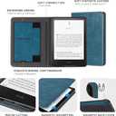 CoBak Stand Case for 7" Kindle Paperwhite 12th Gen 2024 and Kindle Colorsoft with Hand Strap - Compatible with iPhone MagSafe, for Samsung/Belkin/Anker Wireless Charging Pads, Durable, Auto Sleep Wake