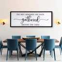 The Best Memories are Made Gathered Around The Table Sign Framed Wall Art, 40''×15'' Rustic Horizontal Plaque with Black Frame for Dinning Living Room, Long Home Family Wood Sign Wall Decor 