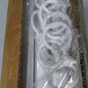 Extra Long Tension Curtain Rod No Drill Adjustable 51-148In,White
