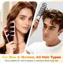 New Upgrade Texture Comb, Volumizing Wide-Tooth Hair Styling Comb, Fluffy Wide Tooth Curly Hair Comb, Men's Textured StylingComb, Fringe Parting Styling Accessory (2PCS)
