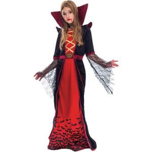 Spooktacular Creations Royal Vampire Costume for Girls, Deluxe Set Halloween Gothic Victorian Vampiress Queen Costume (XL)
