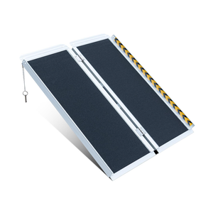 Portable Wheelchair ramp 3FT,No-Slip Aluminum Folding Handicap Ramp 800lbs Weight capacaity,Wheel Chair ramp for Home Steps,Stairs,car
