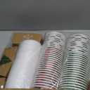 Layhit 60 Sets 16 oz Christmas Disposable Coffee Cups with Lids and Sleeves Christmas Paper Cups Red White Buffalo Plaid Party Cups for Hot Cocoa Chocolate and Cold Drinks Xmas Holiday Supplies