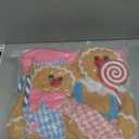 Christmas Decorations Indoor Gingerbread Plush Hold Candy Cane Home Decor Gifts 11.8inch Gingerbread Stuffed Animal Doll Tree Toppers Christmas Decorations (2PCS)