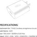 6 x TYMO 18W Charger for TYMO Porta ECO Cordless Hair Straightener Brush