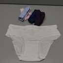 Bamboo Cool Womens Underwear, Pack of 5, Size L, White, Purple, Blue, Pink, Light Blue