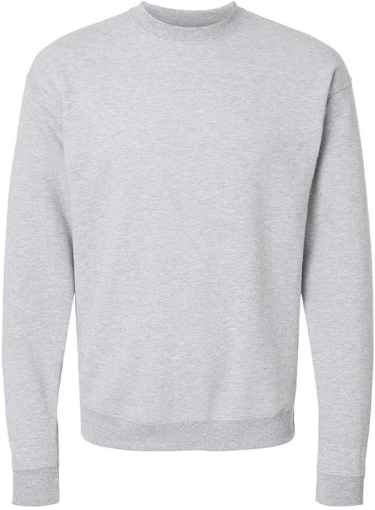 Athletic Hanes Mens Ecosmart Fleece Sweatshirt, Cotton-blend Pullover, Crewneck For Men, 1 Or 2 Pack Athletic-sweatshirts, Gray/Blue- 2 Pack, XXLarge US