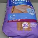 Always Discreet Adult Diapers for Women, Incontinence Underwear, Postpartum Essentials, Disposable Briefs, Max Absorbency, Bladder Leak Protection, Large, 28ct