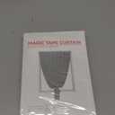 100% Blackout Magic Tape Stick On Curtains Window Shades Pull Down Blackout Window Cover No Drillng Self Adhesive Curtains No Rod Small Windows, W35 x L60 inch, 1 Panel, Light Beige