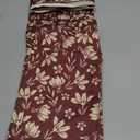 Burgundy Floral Throw Pillow Covers Vintage Rustic Old Style Square Pillow Cases 20x20 Inch Set of 2 Small Flowers Print Cushion Cover Decorative Pillowcase for Living Room Sofa Bed