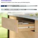 14 Inch Soft Close Drawer Slides,10 Pairs Heavy Duty 100 LB Capacity Full Extension Ball Bearing Side Mount Drawer Glides