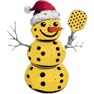 Family Vibrant Cartoon Wall Decal Decoration Cute Yellow Snowman Cool Winter Snowman Holiday Decoration Holiday Gift Lasts Years and Easily Removable - Size: 18 in(W) x 20 in(H)