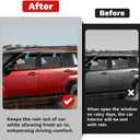 Canvcle Santa Fe Rain Guards - Window Visors for Hyundai Santa Fe 2024 2025 2026, Outside-Mount Tape-On Side Window Wind Deflectors for Santa Fe Accessories, Vent Visors Shades Rainproof 4PCS