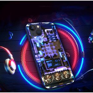 Compatible iPhone 14 Pro Case Colorful Glowing Tempered Glass Back Cover Bumper Shockprooffor Cool Women and Trendy Menfor iPhone Luminous Case forCall Music FlashSend Tempered Film (Mechanical) Compatible iPhone 14 Pro Case Colorful Glowing Tempered Glass Back Cover Bumper Shockprooffor Cool Women and Trendy Menfor iPhone Luminous Case forCall Music FlashSend Tempered Film (Mechanical)