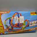Hot Wheels Track Set, Epic Crash Dash with 5 Crash Zones, Motorized Booster and 1 Hot Wheels 1:64 Scale Toy Car, Easy Storage, Medium