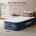 CHERIMOR Twin XL Air Mattress with Built-in Pump & Luxury Quilted Topper, 80" Length, 20" Height, 2.5 Min Fast Inflation, 500lbs Support, Blow up Mattress with Carry Bag for Guest, Camping & Home