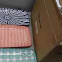 Selamica Ceramic Serving Platters, 14 Inch Serving Trays for Party Entertaining, Large Rectangular Serving Plates for Appetizer, Charcuterie, Dessert, Fruit, Set of 3, Assorted Colors