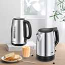 COMFEE' 1.7L Stainless Steel Electric Tea Kettle, BPA-Free Hot Water Kettle Electric with LED Light, Auto Shut-Off and Boil-Dry Protection, 1500W Fast Boil Electric Kettle