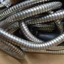 Garden Hose Metal 100FT, Stainless Steel Heavy Duty Water Hose With 10 Function Nozzle, No-Kink, Tough & Flexible, Sturdy and Lightweight, Rust Proof for Yard, Outdoor, RV